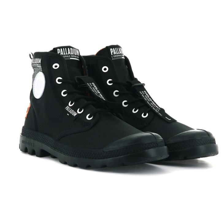 Bottes Palladium Pampa Lite Overlab Femme Noir | FR HGA419J